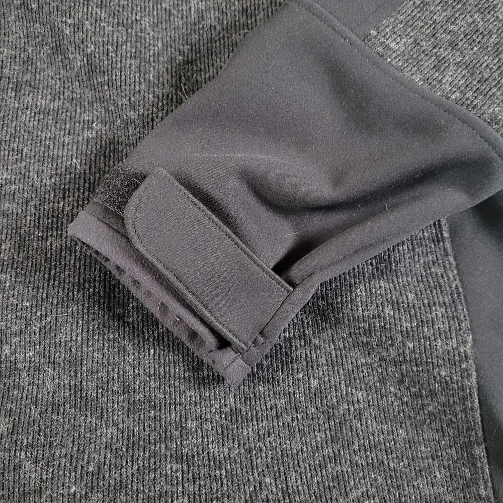 Columbia Omni Heat Jacket‎ Mens M Gray Softshell Thermal Lined Wool Blend Coat